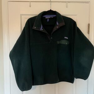 Vintage Patagonia Synchilla Green Fleece Pullover 90s